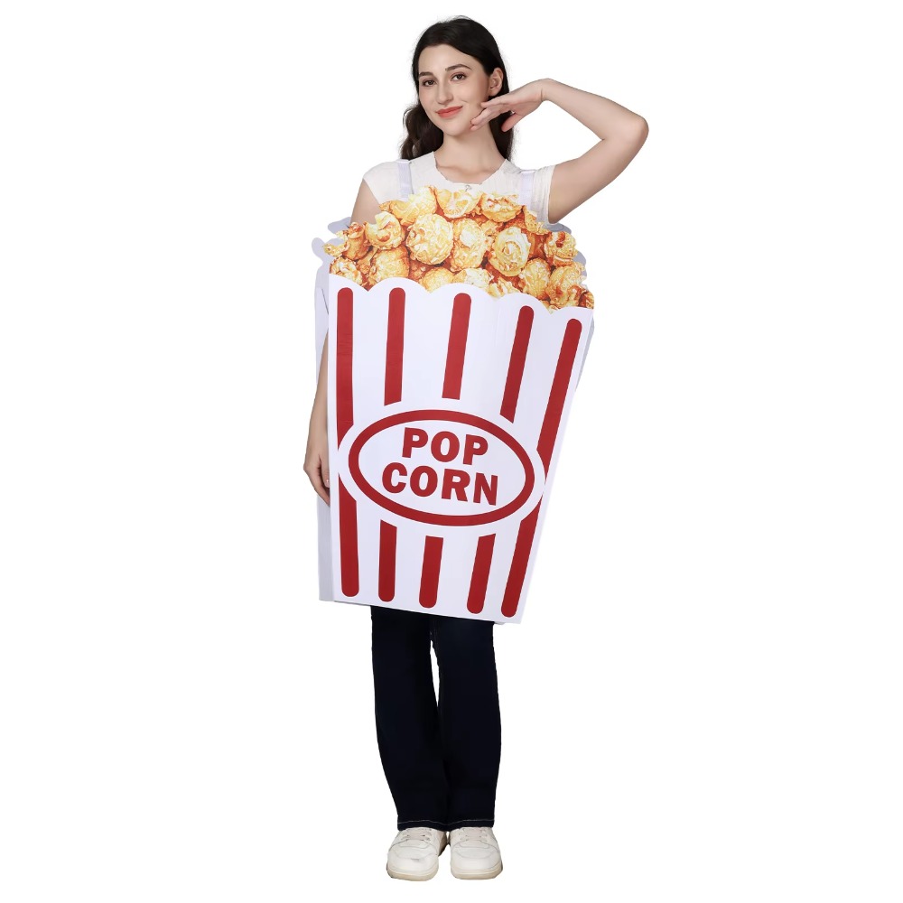 ハロウィーン ポップコーン コスプレ衣装 新しい面白いフード - Popcorn のレビューと価格